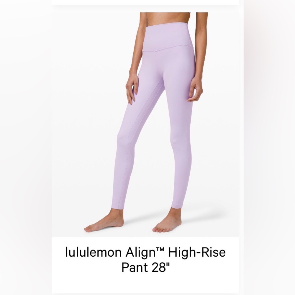Lavender Lululemon Align High-Rise Pant 28”